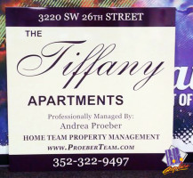 Tiffany Apartments Sign