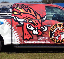 Fire Frogs Baseball Truck Wrap