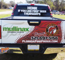 Fire Frogs Baseball Truck Wrap Tailgate