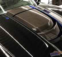 Corvette Blue Details with Carbon Fiber Hood Detail