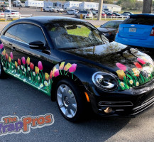 VW Bug Flower Wrap