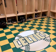 Trinity Catholic Baseball Locker Room Floor Logo
