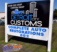 Detroit City Customs Front Signs