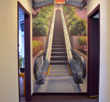 BB Graphics Escalator Hallway