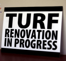 Turf Renovation Sign