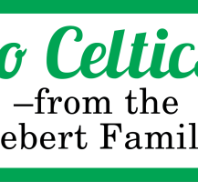 TCHS Cebert Family 2014 Sponsor Banner