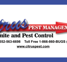 TCHS Citrus Pest Management 2014 Sponsor Banner