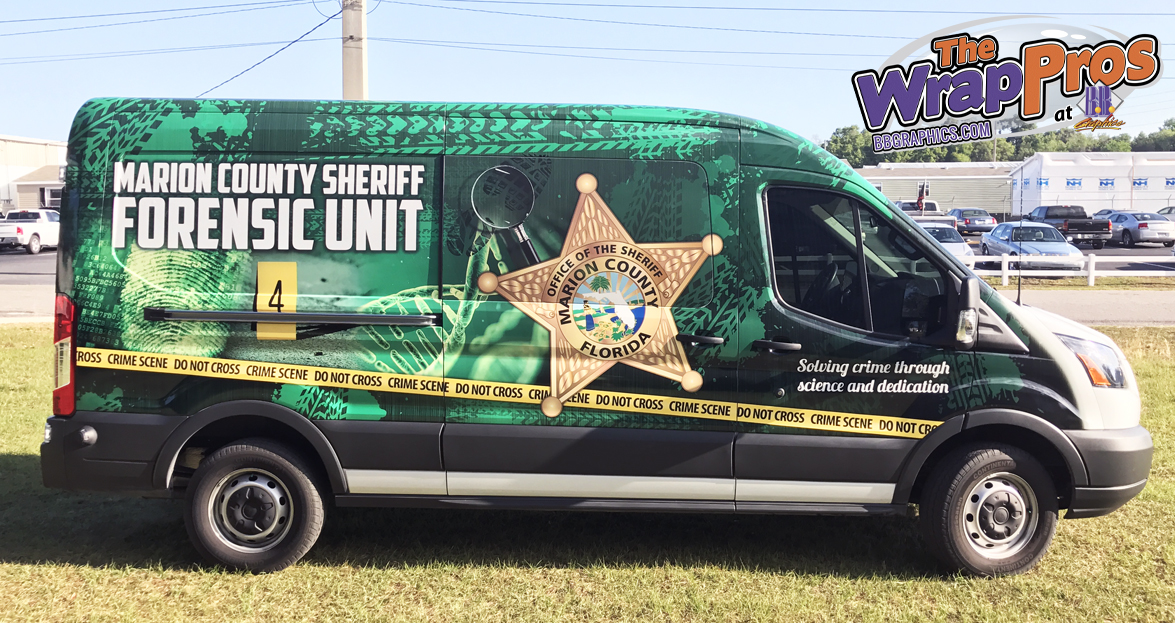 MC Forensics Van | BB Graphics & The Wrap Pros