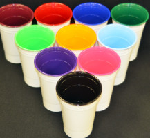 White Insulated Solo Cups with Colored Inside