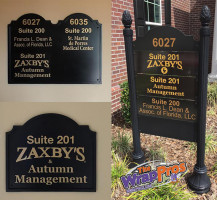 Zaxbys Office Signs