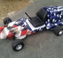 American Flag Go Cart