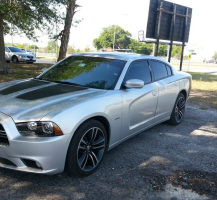 Charger with Stripes