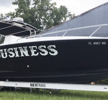 Whiskey Business Boat Wrap
