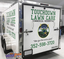 Touchdown Lawn Care Trailer Back