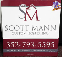 Scott Mann Custom Homes Sign