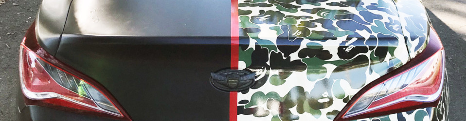 Half and Half Wrap Camo Hood