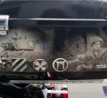 Military Memorial Motorcycle Side Trunk