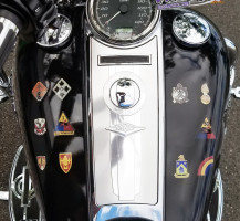 Military Memorial Motorcycle Gas Tank Top