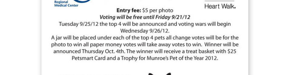Munroe Regional Pets for Pennies Flyer