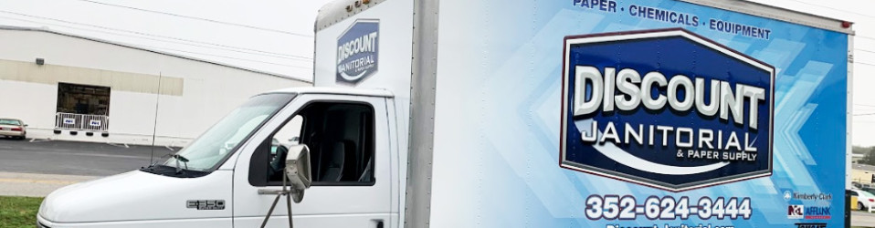 Discount Janitorial Box Truck – Side
