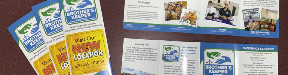 Brother’s Keeper New Location Brochures
