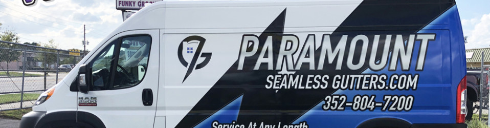 Paramount Seamless Gutters Side
