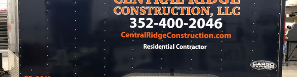 Central Ridge Construction, LLC Trailer – Side