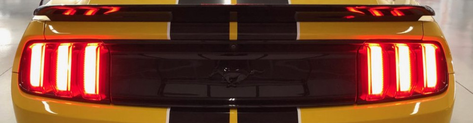 Black Mustang Stripes – Rear