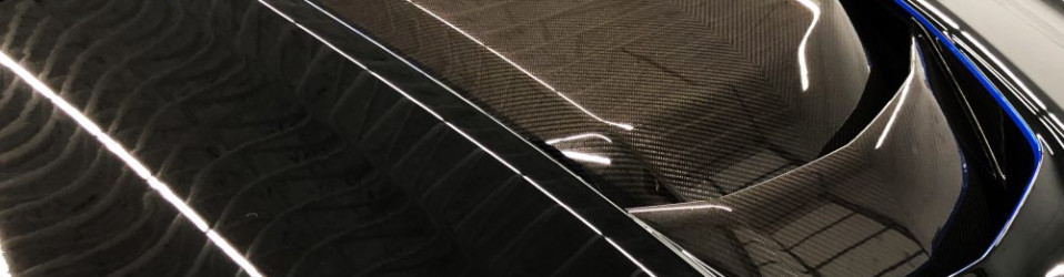 Corvette Blue Details with Carbon Fiber Hood Detail