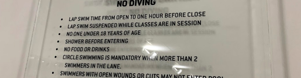 Gold’s Gym Pool Rules