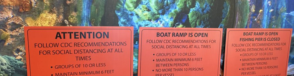 Marion County Parks & Recreation COVID-19 Boat Ramp Signs