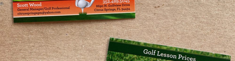 Citrus Springs Golf & Country Club Business Cards