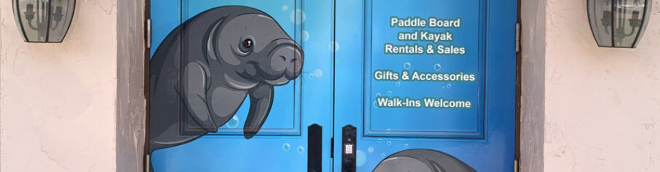 Manatee Paddle Front Doors
