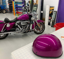 Motorcycle & Helmet Color Change