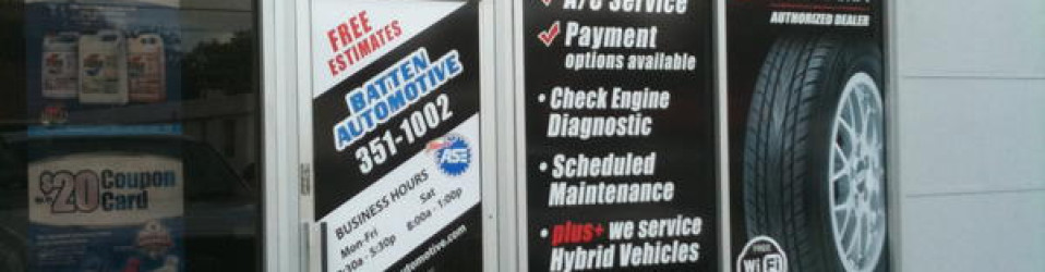 Batten Automotive Window