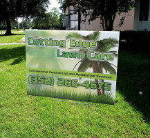 Cutting Edge Lawn Care Sign