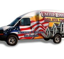 United Roofing Van