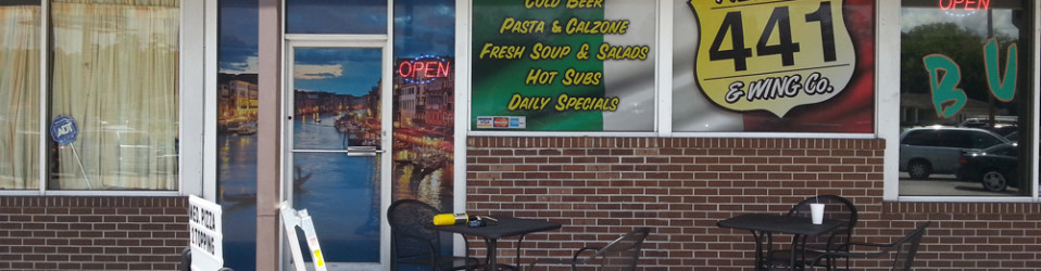 441 Pizzeria Windows