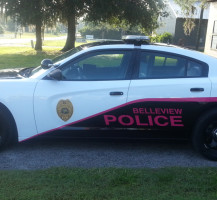 Pink Belleview Police Dept. Vehicle