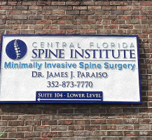 Central Florida Spine Institute Sand Blasted Sign