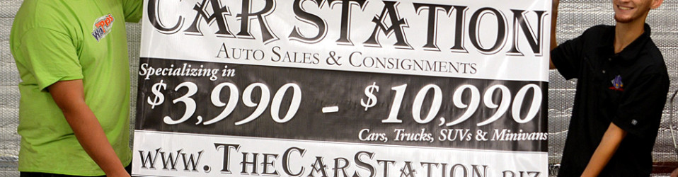 The Car Station Banner