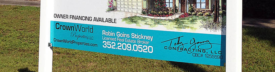 Crown World Properties Sign