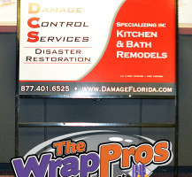 Damage Control Services Max Metal Sign