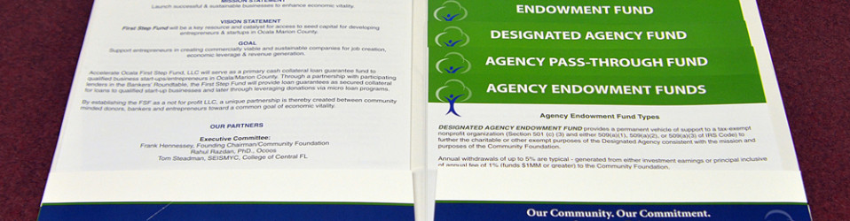 Community Foundation Folder Interior View