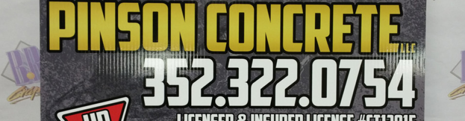 Pinson Concrete Signs