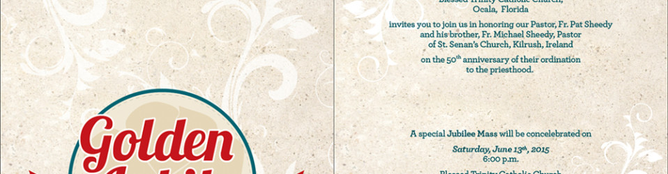 Father Pat Anniversary Invite