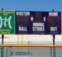 TCHS Baseball Score Board