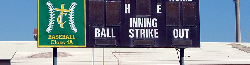 TCHS Baseball Score Board