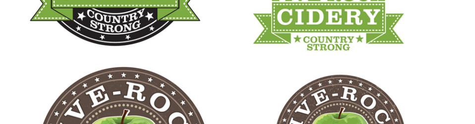Five Rock Cidery Logo Design with (Multiple Versions)