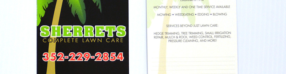 Sherrets Lawn Care Cards